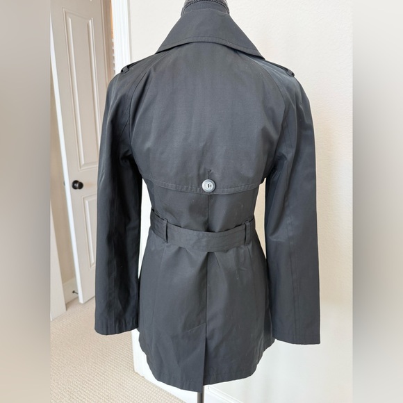 NWT Express Black Trench Coat | Size S/P | Double Breasted Belted Jacket - Picture 3 of 11